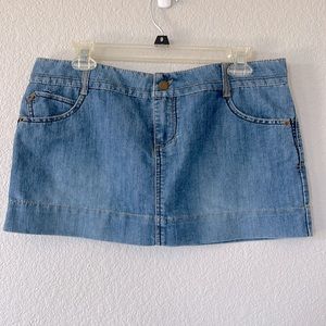 Denim mini skirt